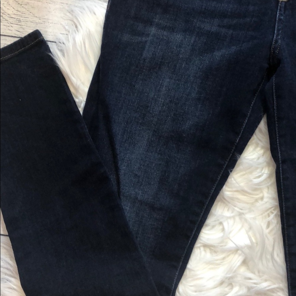 DL1961 Skinny Hi-Rise Dark Wash Jeans - Picture 4 of 7